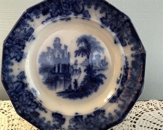 Flowblue Plate $16
marked Coburg 10.5"