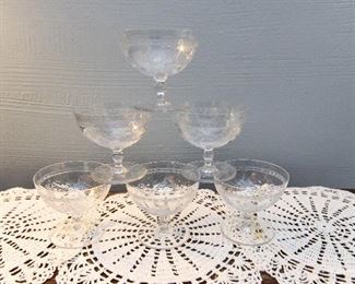 Set of Six Sherbet Bowls $30