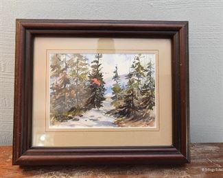 Watercolor of a Cardinal $15
Approximately 5x7. Signed Edythe Ghen