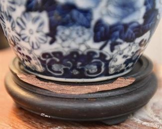 Blue Chinese Import Vase Lamp $35