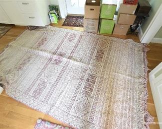 Vintage Red/Pink Woven Rug approximately 5x8 $50