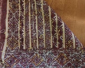 Vintage Red/Pink Woven Rug approximately 5x8 $50