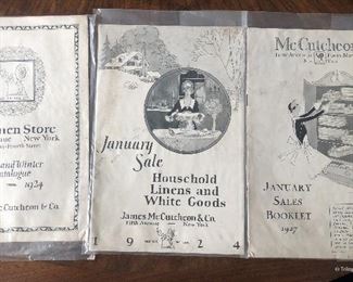 Three McCutcheon's Catalogs $15 each
