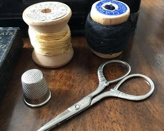 Rotary Metal Box & Contents $12