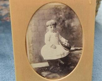 Child's picture in Celluloid Frame $12