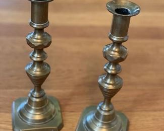 Small Brass Candlesticks $15