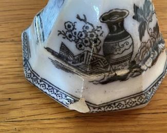 Small Lidded Pot $10 some chips on inside lid, and base