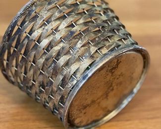Small woven metal basket $15
