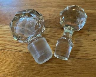 Two Crystal Stoppers $10