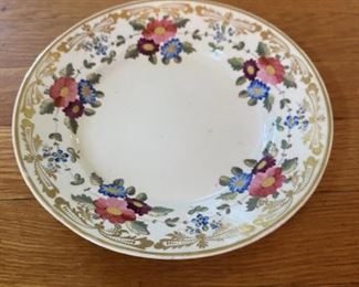 Flowered plate $12