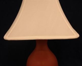 Lot# 2253 - Painted Glass Lamp
