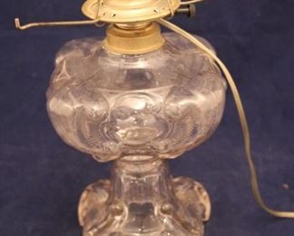 Lot# 2256 - Antique Glass Lamp