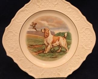 Lot# 2283 - Hand Painted "Dog Plate"