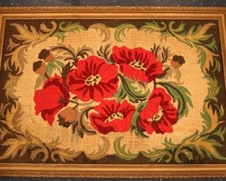 Lot# 2310 - Large Framed "Poppies" Needl