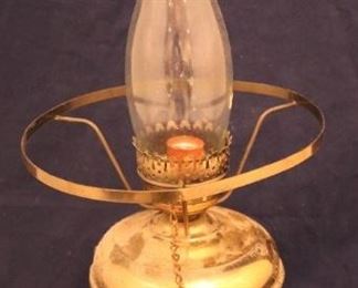 Lot# 2337 - Brass Electric Oil Lamp