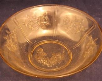 Lot# 2358 - Amber Glass Bowl