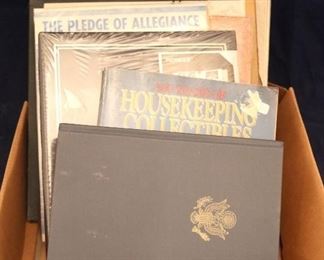Lot# 2407 - Tray lot of records and book