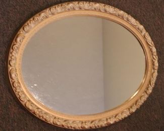 Lot# 2430 - Vintage Oval Mirror