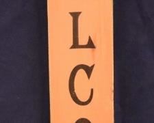 Lot# 2455 - Wood Welcome Sign