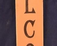 Lot# 2458 - Wood welcome sign