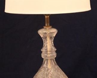 Lot# 2476 - Crystal Lamp