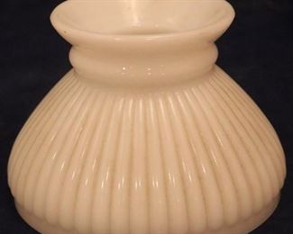 Lot# 2494 - Milk glass Globe Lamp Shade