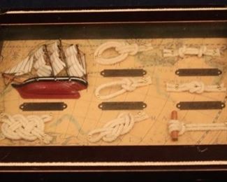 Lot# 2497 - Shadowbox knotwork wall hang