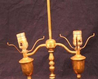 Lot# 2502 - Brass Lamp