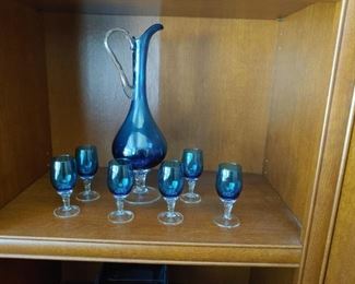 decanter with matching shots/cordials.