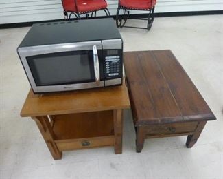 Microwave, Night Stand and Occasional/Coffee Table