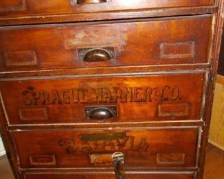  5 drawer Sprague Warner Co  Chicago Ill.