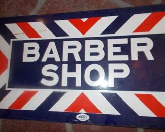 Double sided barber shop sign/ GREAT condition