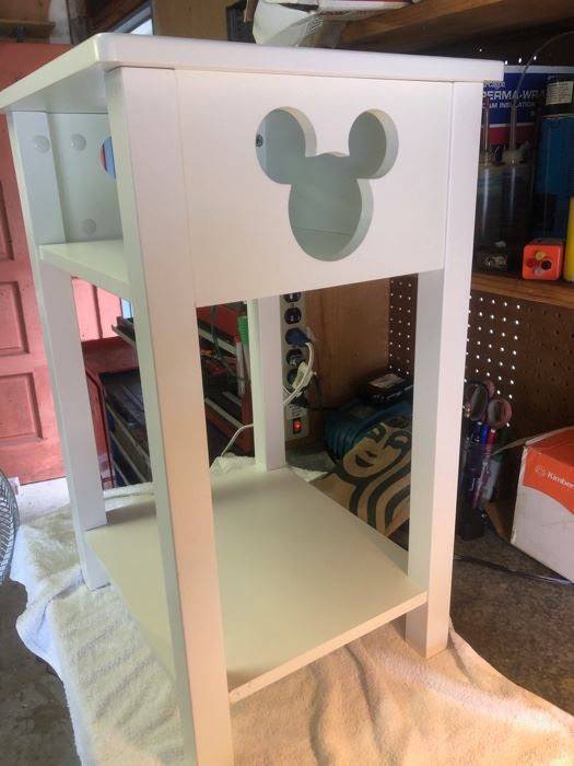 Mickey Mouse nightstand in white....