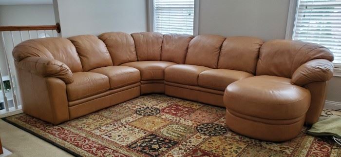 001 Leather Sectional Sofa