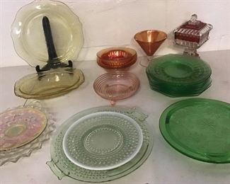 Colored Depression Glass