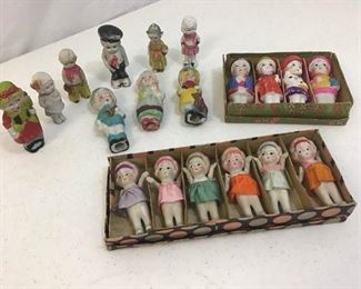 Vtg Bisque Porcelain Dolls Japan