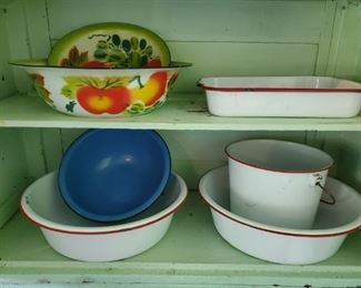 Vtg Enameled Bowls