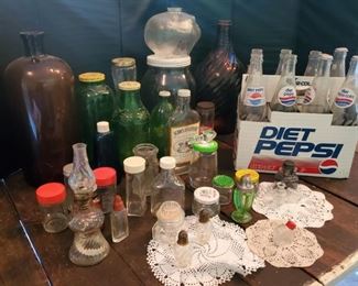 Vtg Glass Bottles