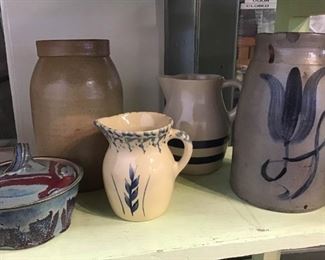 Vtg Pottery Jugs