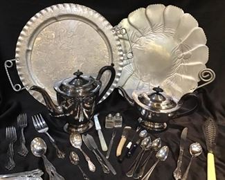 Vtg Sheffield Silver Plate