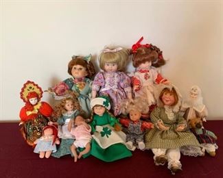 Collection of Small Dolls