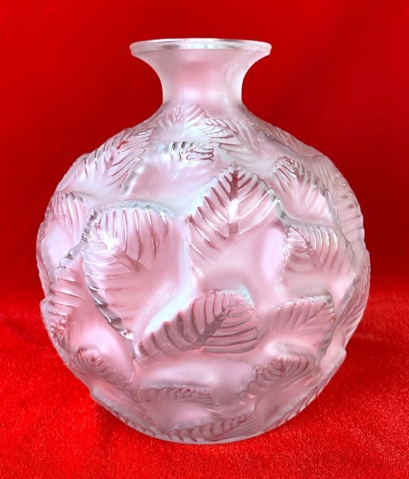R. Lalique "Ormeaux" Vase