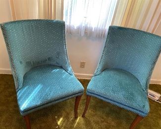 Pair of High Back Chairs