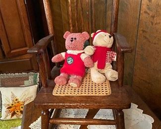 Antique Children’s Wicker Rocking Chair