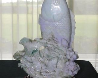 Magnificent and LARGE Lavender Jade Koi Fish