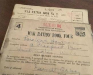 WWII ration books