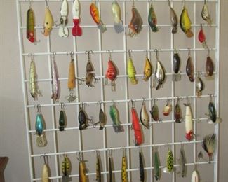 Collection of vintage fishing lures