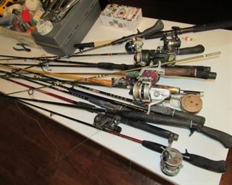 Nice selection of rods & reels