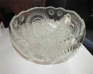 Ornate punch bowl