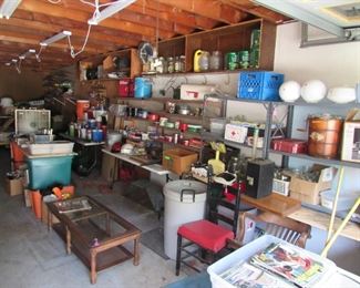 A huge garage full of everything